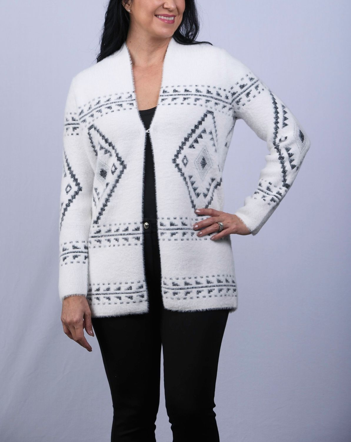 Nina White Cardigan