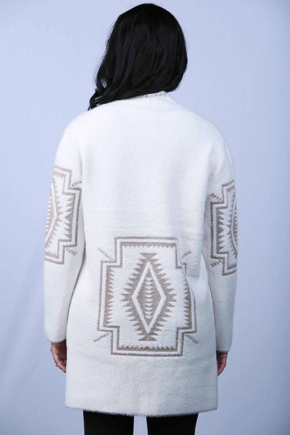 Jaime White/Brown Cardigan