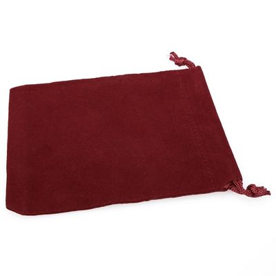 DICE BAG: SUEDECLOTH BURGUNDY (S)