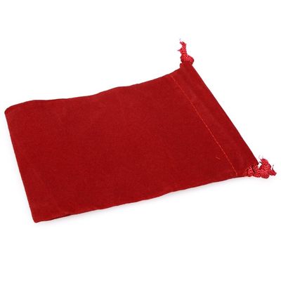 DICE BAG: SUEDECLOTH RED (S)