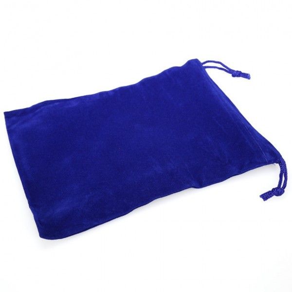 DICE BAG: SUEDECLOTH ROYAL BLUE (L)