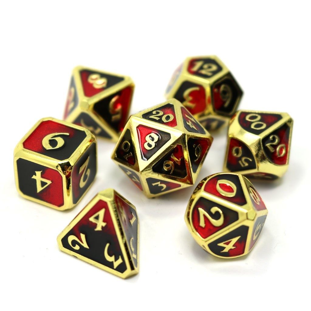 dh DICE SET 7 METAL DARK ARTS BLOODBATH