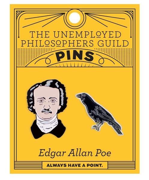 PIN: EDGAR ALLEN POE &amp; RAVEN SET
