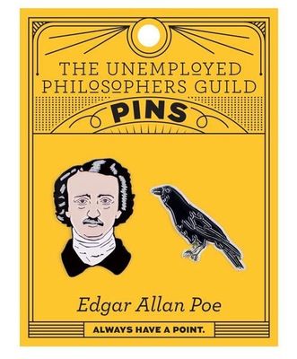 PIN: EDGAR ALLEN POE &amp; RAVEN SET