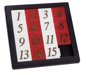 FIFTEEN SLIDE PUZZLE BLISTERCARD