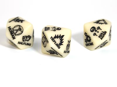 CUSTOM D10 16mm D&amp;D 5TH ED SPECIES