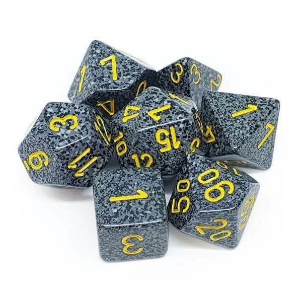 chx DICE SET 7 SPECKLED URBAN CAMO
