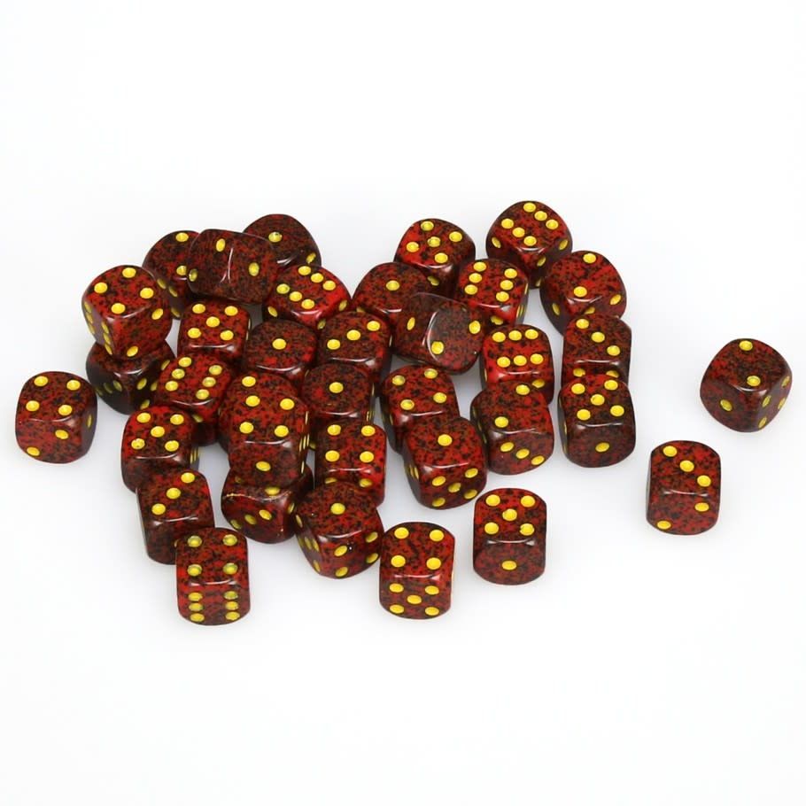 DICE SET D6 12mm SPECKLED MERCURY