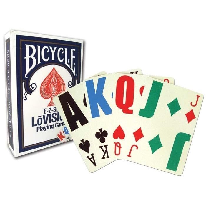 BICYCLE - E-Z SEE/LO VISION JUMBO INDEX BLUE