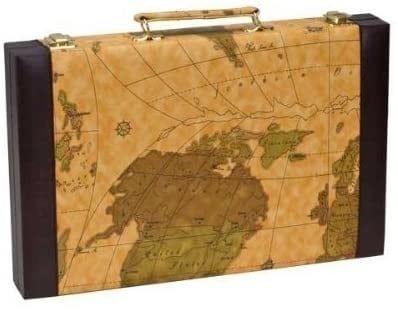 BACKGAMMON 15&quot; BROWN MAP