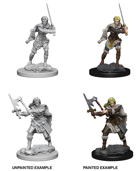 MINIS: D&amp;D: HUMAN FEMALE BARBARIAN