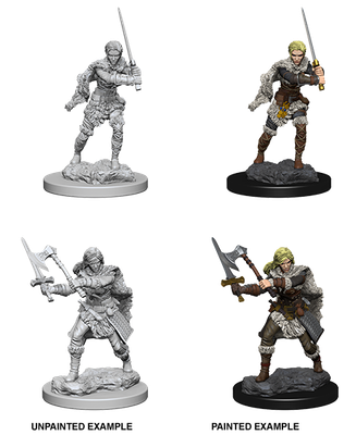 MINIS: D&amp;D: HUMAN FEMALE BARBARIAN
