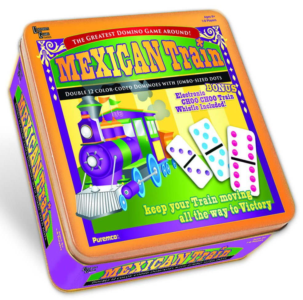 MEXICAN TRAIN DOUBLE 12 DOMINOES