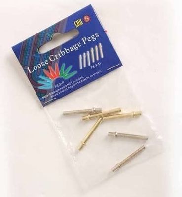 CRIBBAGE PEGS METAL (6)