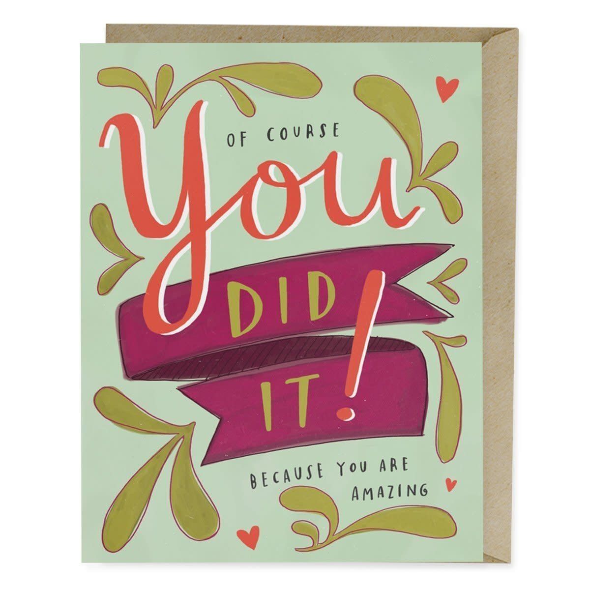 CARD - YOU DID IT!