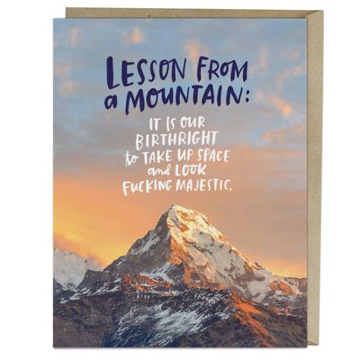 CARD - FROM A MOUNTAIN