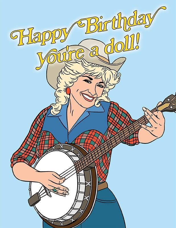 CARD - DOLLY PARTON BIRTHDAY