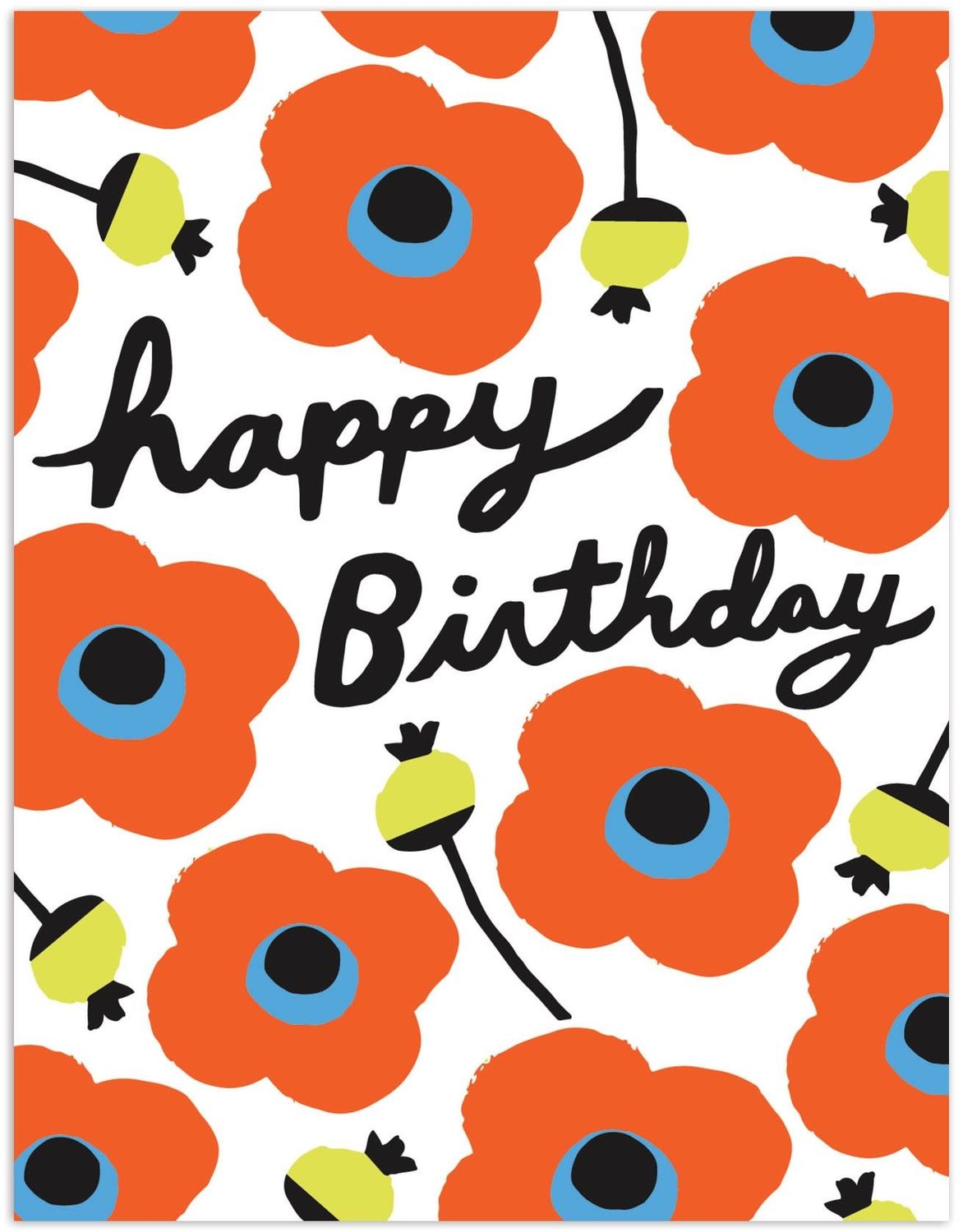 CARD - FLORAL HAPPY BIRTHDAY