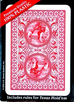 RALLY 100% PLASTIC POKER RED