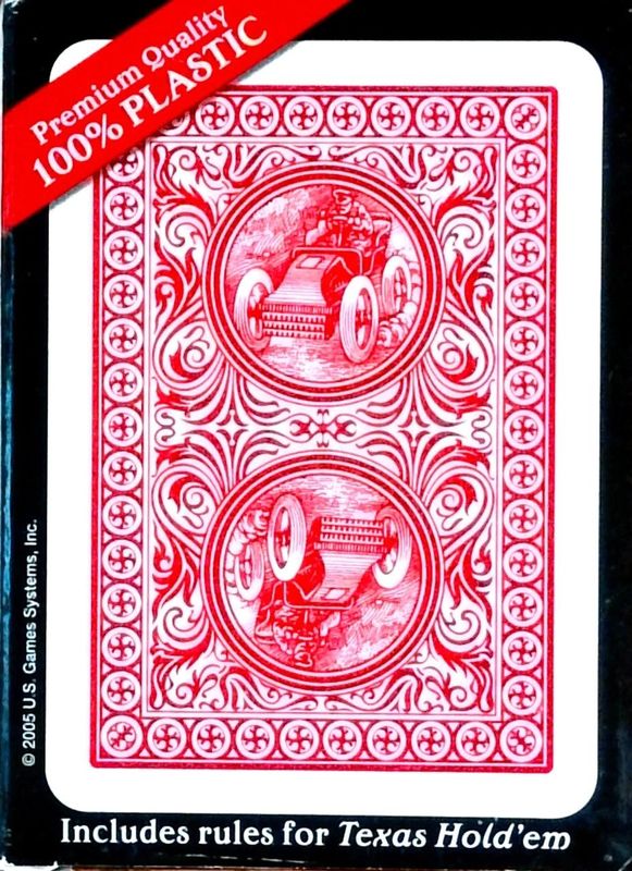 RALLY 100% PLASTIC POKER RED