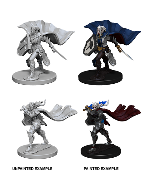 MINIS: PF: ELF FEMALE PALADIN