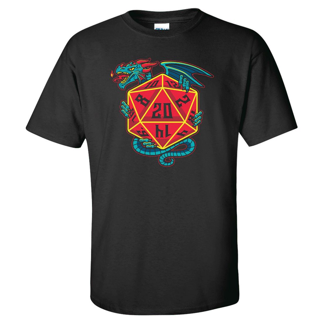 T-SHIRT D20 DRAGON