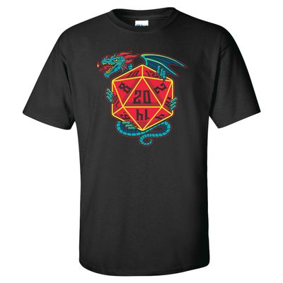 T-SHIRT D20 DRAGON