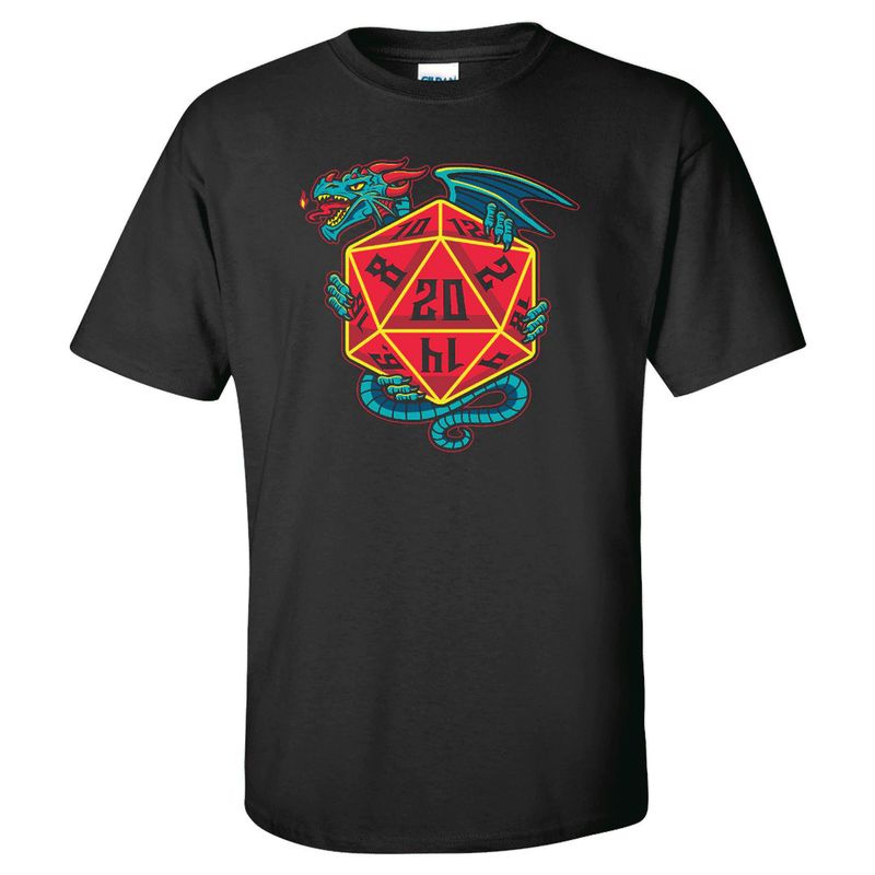 T-SHIRT D20 DRAGON