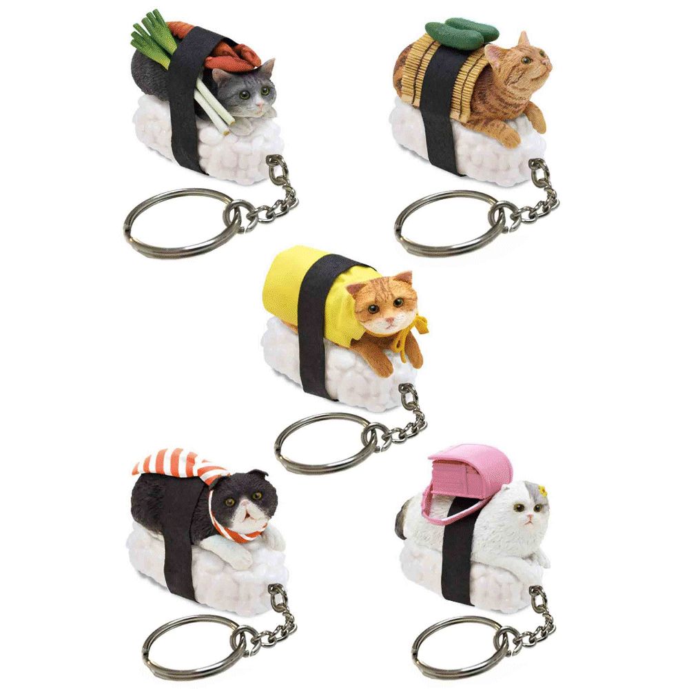 BLIND BOX CAT SUSHI KEYCHAIN V1