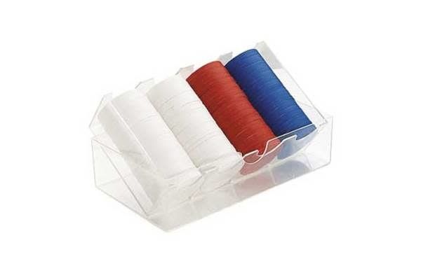 POKER CHIP SET 100 8G W/R/B