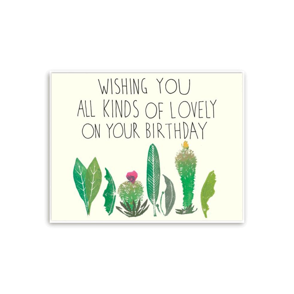 CARD - LOVELY PLANTS BIRTHDAY