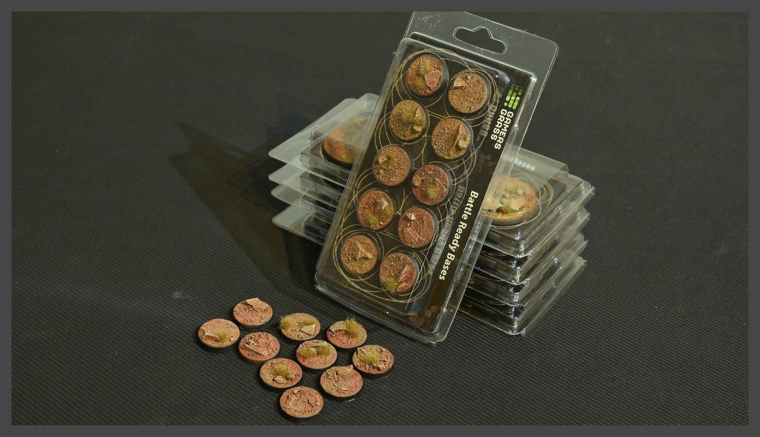 SCENIC BASES: BADLANDS - ROUND 25mm (10)