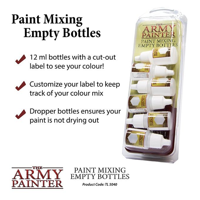 TOOLS: PAINT MIXING EMPTY BOTTLES