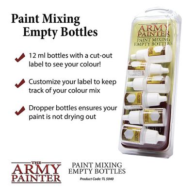 TOOLS: PAINT MIXING EMPTY BOTTLES