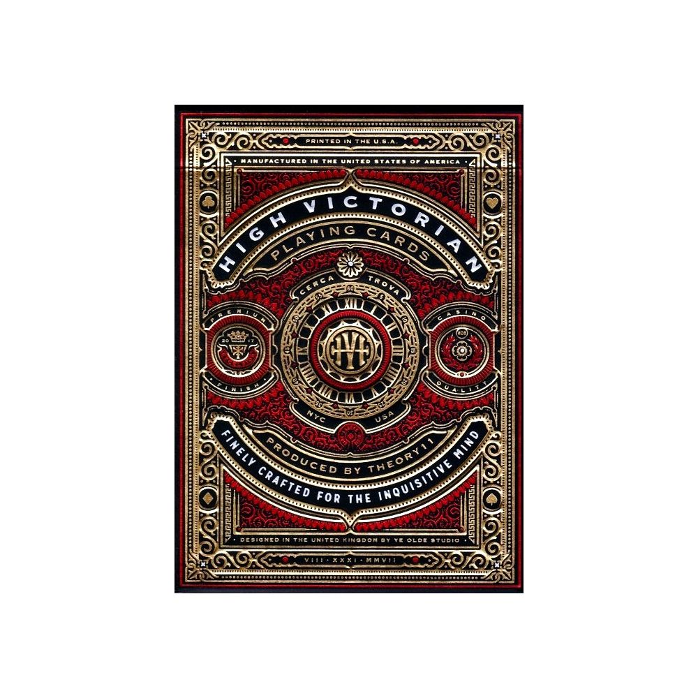 HIGH VICTORIAN (RED) PLAYING CARDS