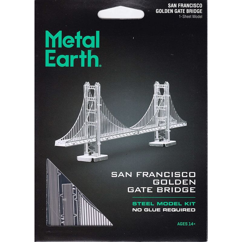 3D METAL EARTH GOLDEN GATE BRIDGE (Silver)