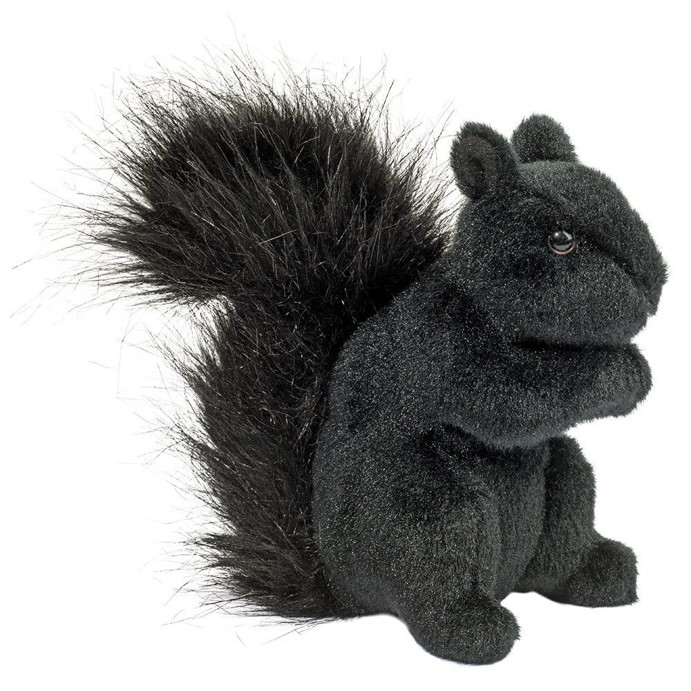 PLUSH SQUIRREL BLACK HI-WIRE 6.5&quot;