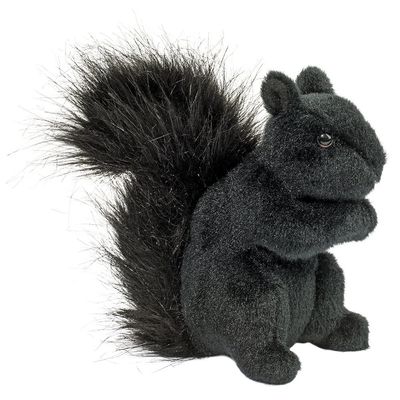 PLUSH SQUIRREL BLACK HI-WIRE 6.5&quot;