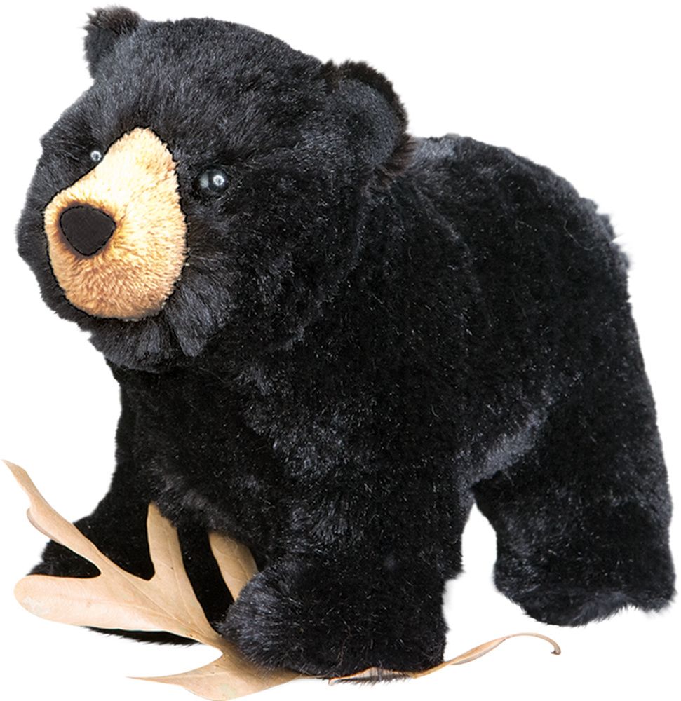 PLUSH BEAR BLACK MORLEY 8&quot;