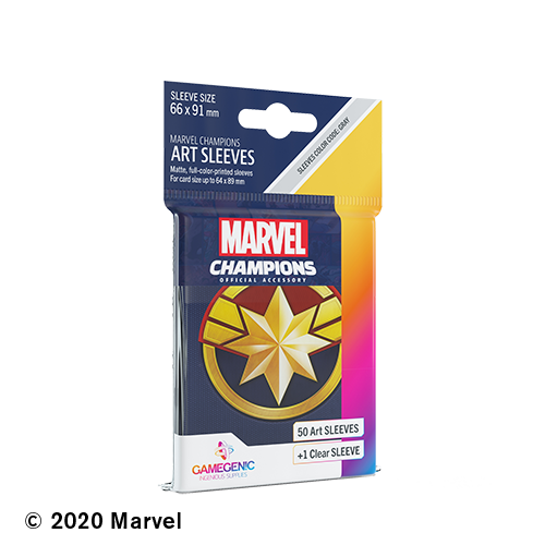 GAMEGENIC: MARVEL CHAMPIONS: CAPTAIN MARVEL ART SLEEVES (50)