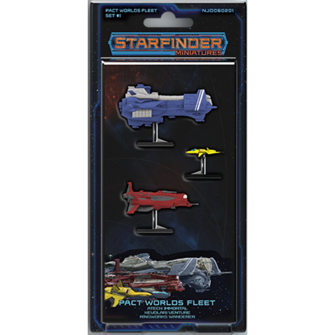MINIS: STARFINDER BATTLES: PACT WORLDS FLEET SET 1