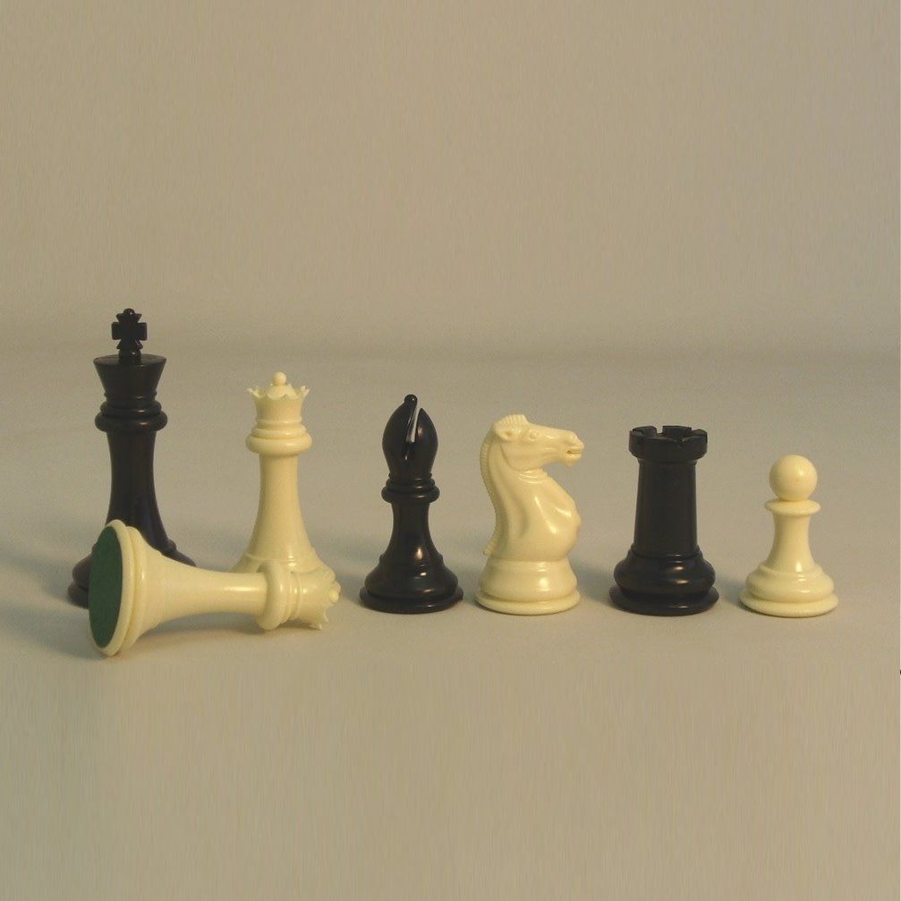 CHESSMEN 4&quot; TOURNAMENT PLASTIC 3W/DQ