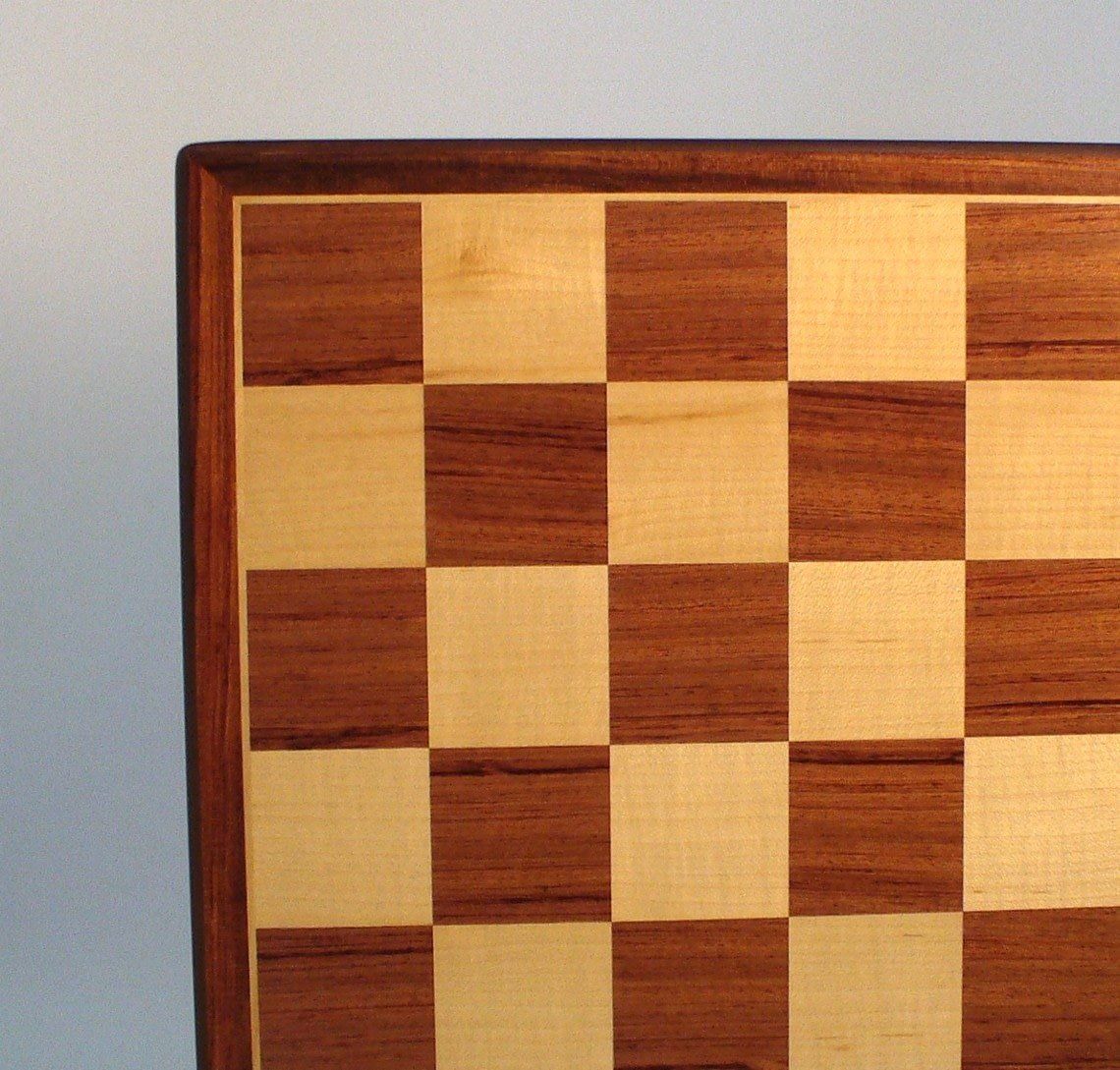 CHESS BOARD 17.25&quot; PADAUK &amp; MAPLE w/ 2&quot; SQ