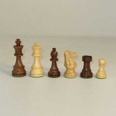 CHESSMEN 3.5&quot; FRENCH SHEESHAM/BOXWOOD