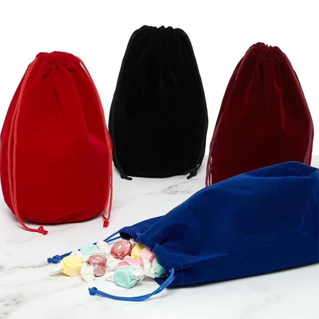 DICE BAG: FLAT-BOTTOM VELOUR