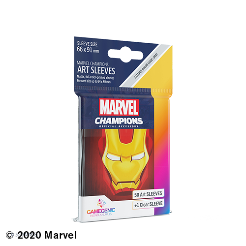 GAMEGENIC: MARVEL CHAMPIONS: IRON MAN ART SLEEVES (50)