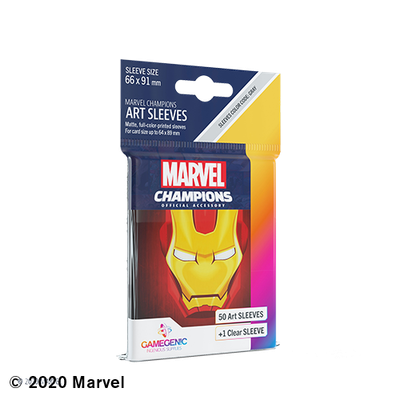 GAMEGENIC: MARVEL CHAMPIONS: IRON MAN ART SLEEVES (50)