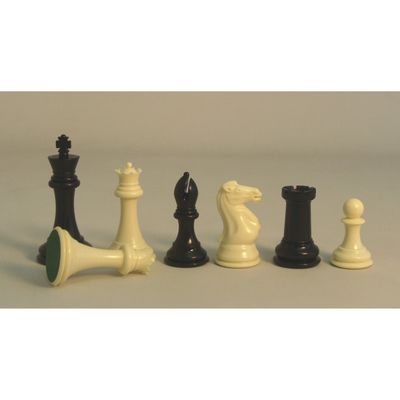 CHESSMEN 3.75&quot; TOURNAMENT PLASTIC 3W