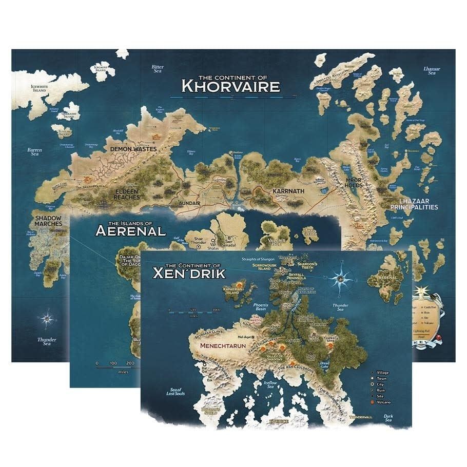 D&amp;D 5E: EBERRON - NATIONS OF KHORVAIRE MAP