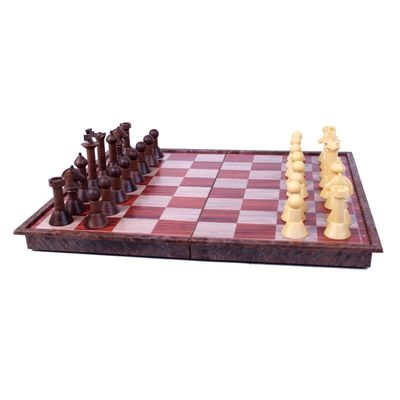 CHESS SET 2.5&quot; &#39;WOODY&#39; FOLDING MAGNETIC on 12.5&quot; BOARD